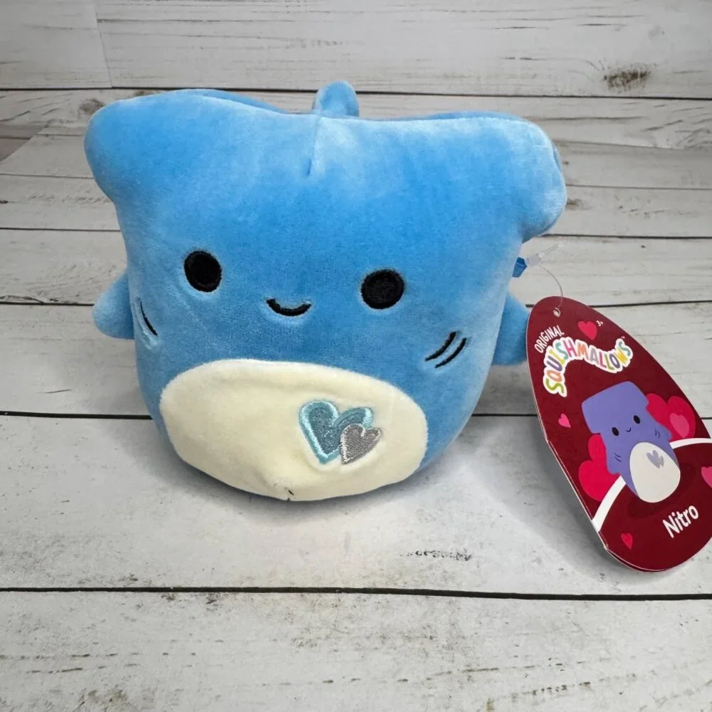 Squishmallows Nitro Hammerhead Shark 4.5" Plush NWT Kellytoy Sealife - Picture 1 of 8